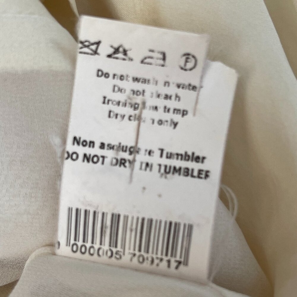 Antonio Berardi made in Italy Linen Silk blend Cowel back sleeveless cream dress - Picture 13 of 15